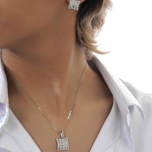 نیم ست نقره زنانه