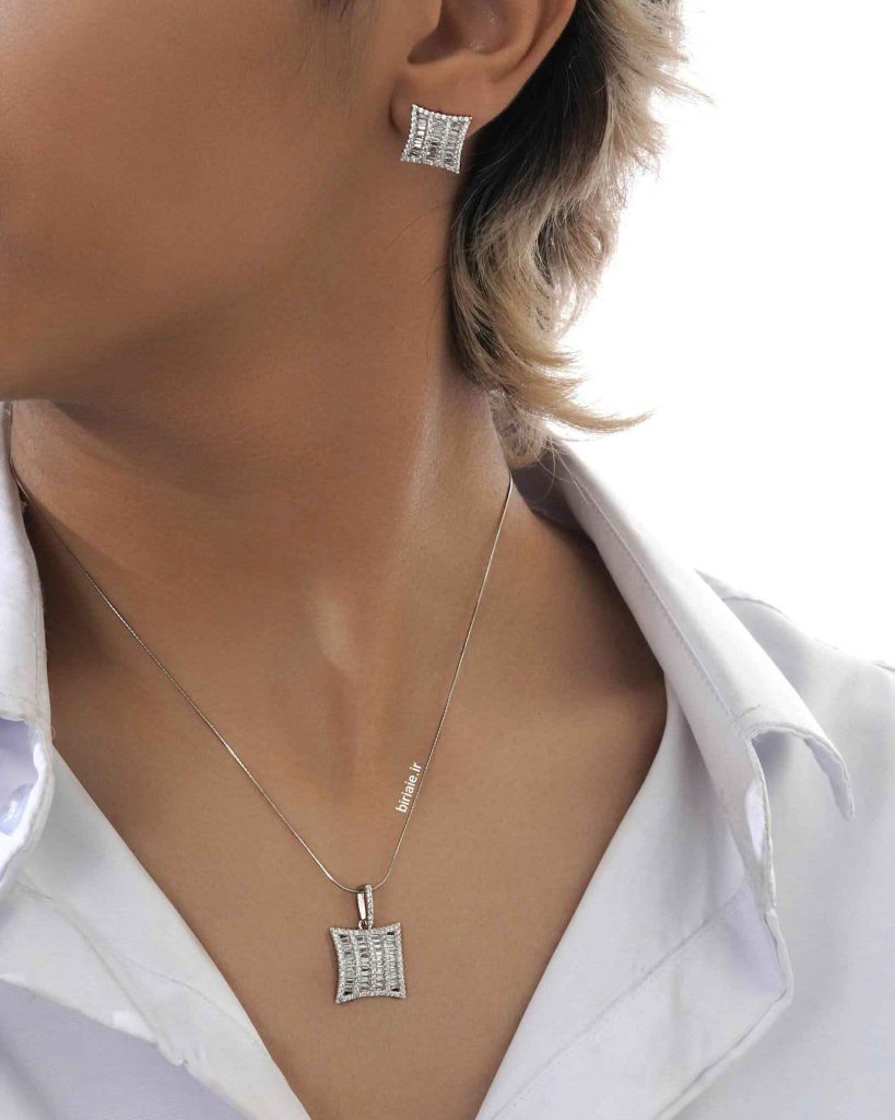 نیم ست نقره زنانه