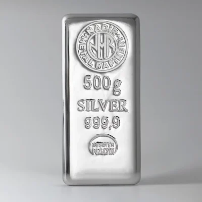 شمش نقره 500 گرمی نادیر