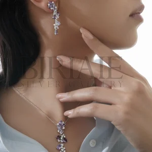 نیم ست آماتیس نقره زنانه