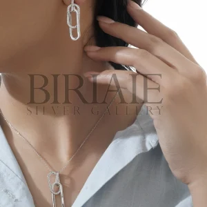 نیم ست مادر و دختر نقره