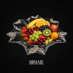 ظرف میوه خوری نقره کریستال روگاشکا اسلوونی با نقره عیار 900